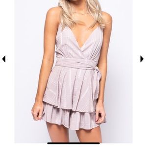 Silk Ruffle Layer Romper